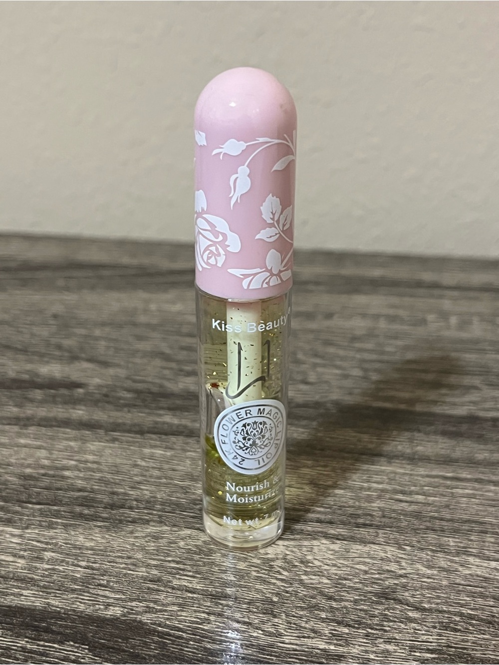 Pink Floral Lip Oil – Nourishing Moisture
